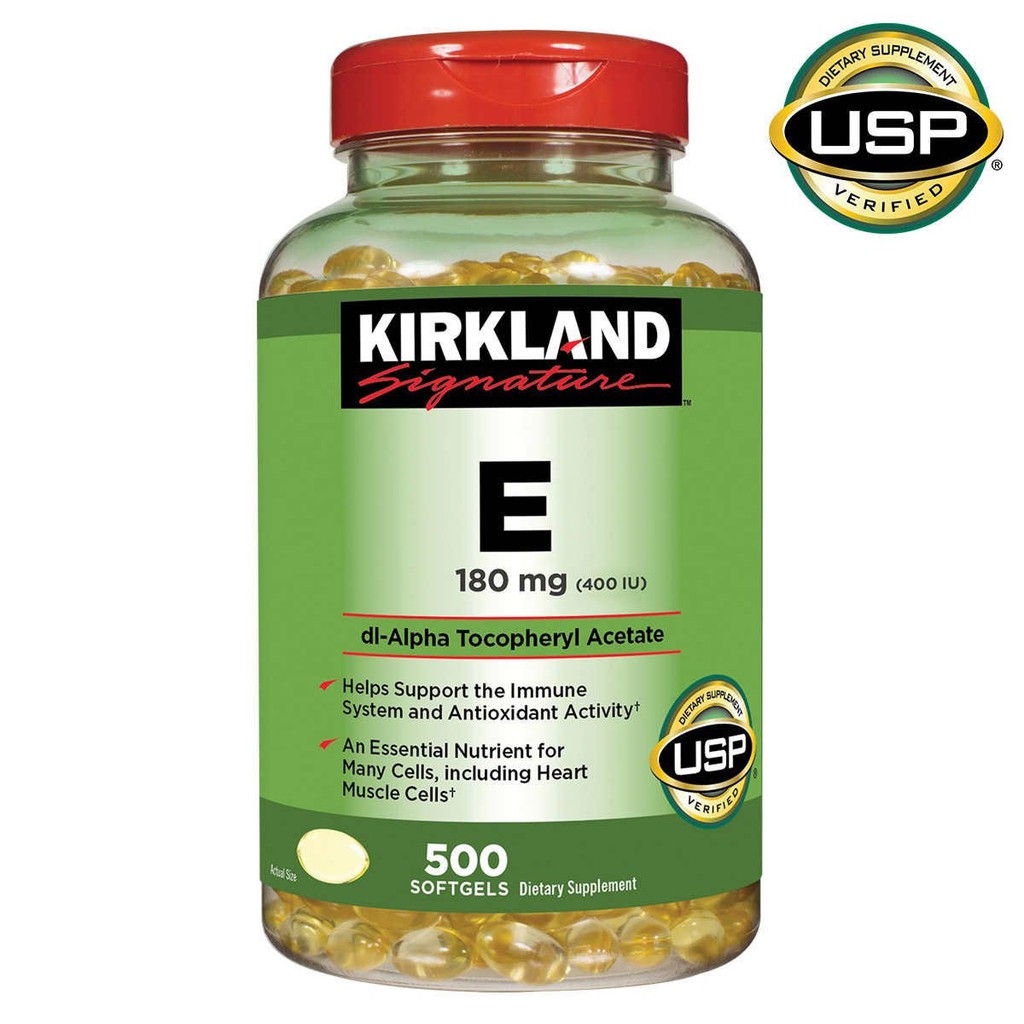 Vitamin E 400 IU Kirkland của Mỹ