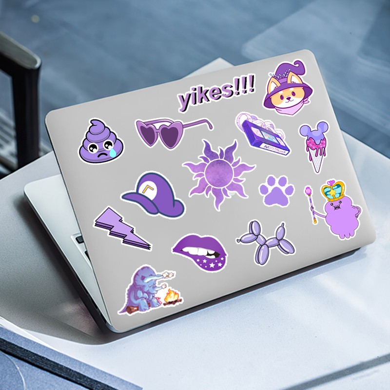 Set Sticker Chủ Đề Tím Pastel