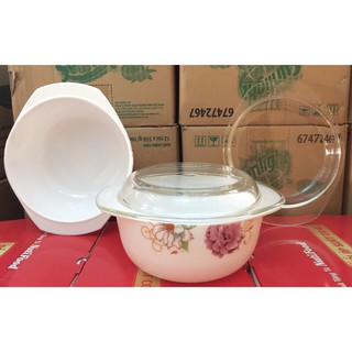 (hàng cao cấp) âu sứ ngọc có nắp thủy tinh 7 inh