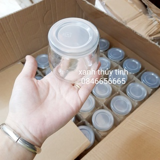 Hũ thủy tinh nắp nhựa làm sữa chua, Hũ sữa chua béo 200ml (1 hũ)