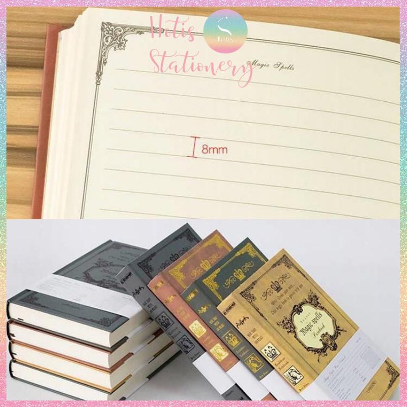 [HOTIS] Sổ tay ma thuật phong cách Châu Âu cổ điển bìa cứng - A5 21.3x14.5cm