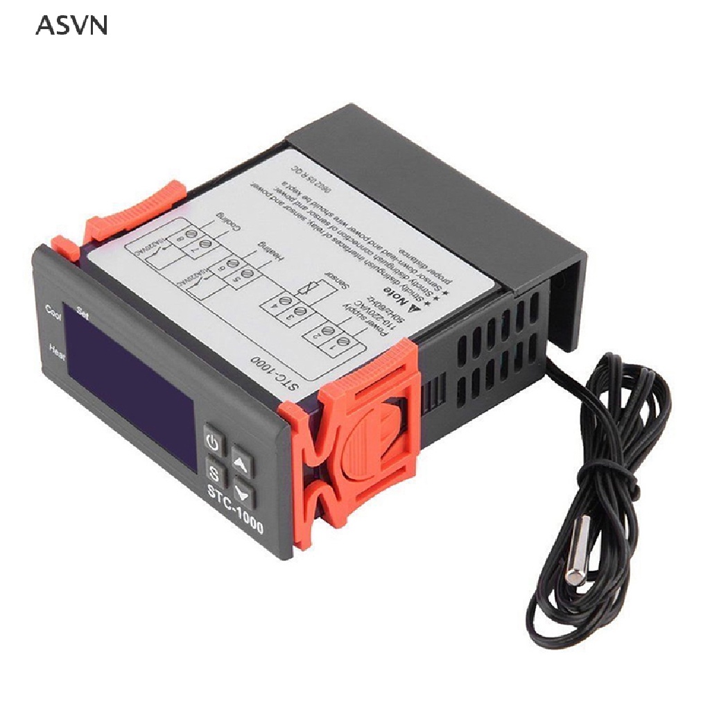 Asvn❤ Mới Bộ Điều Khiển Nhiệt Độ Kỹ Thuật Số 12V / 24V / 110V / 220V STC-1000