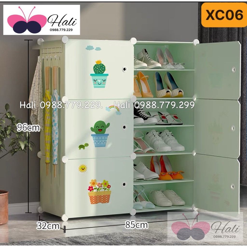 [HOT SALE] TỦ GIÀY CHIA Ô ĐA NĂNG MÀU XANH CỐM - CHỊU LỰC TỐT - LẮP ĐẶT , DI CHUYỂN DỄ DÀNG -SẢN PHẨM NHƯ HÌNH .