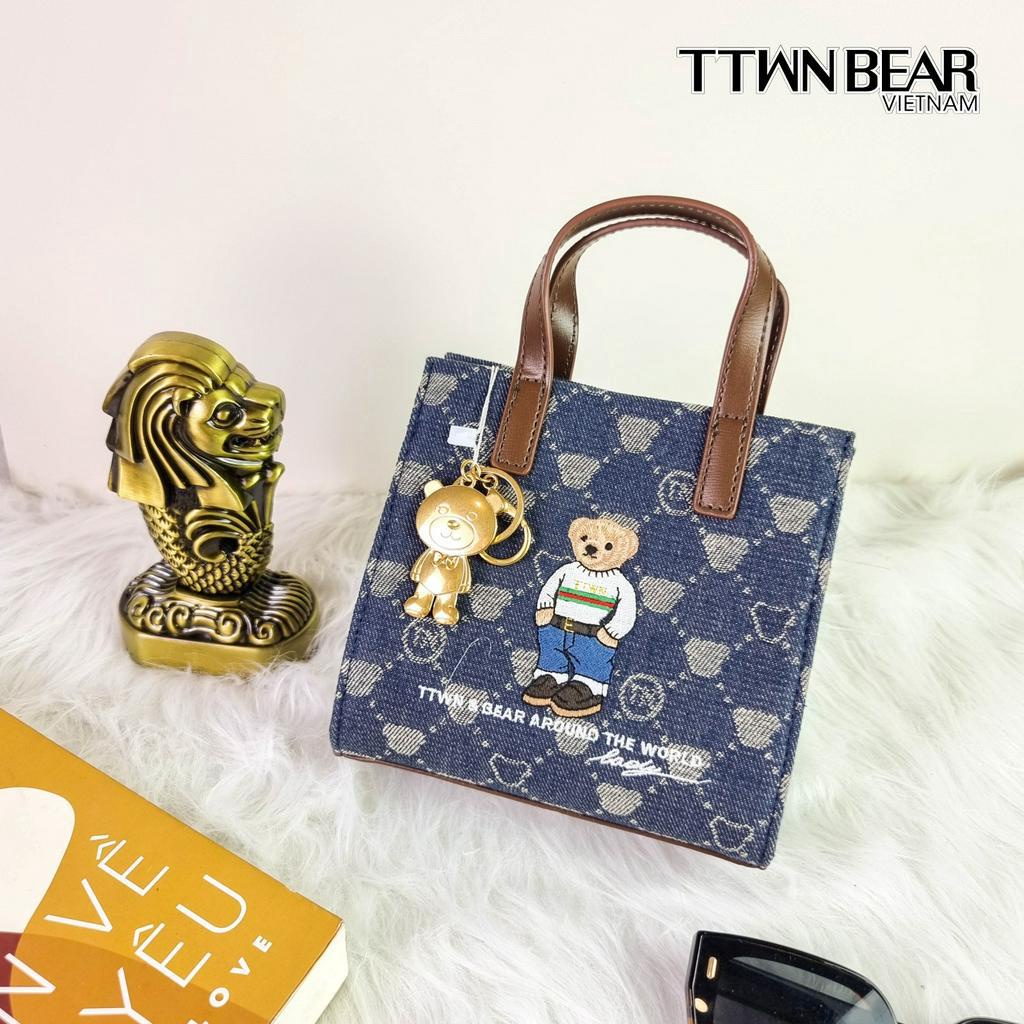 Túi xách nữ TN3017 đeo chéo thời trang công sở đi học đi chơi TTWN BEAR da PVC cao cấp