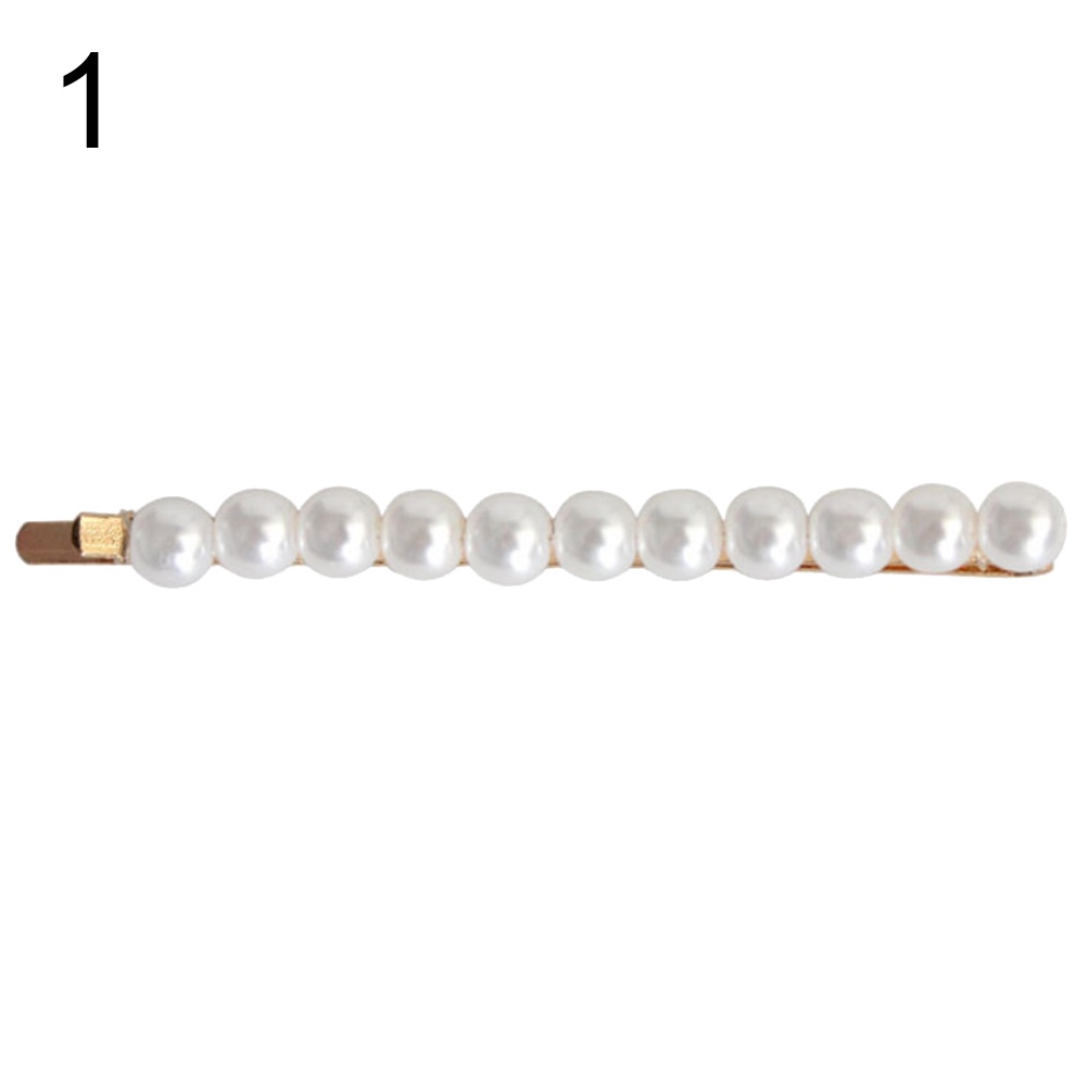 Kẹp tóc trang trí ngọc trai nhân tạo thời trang cho nữ