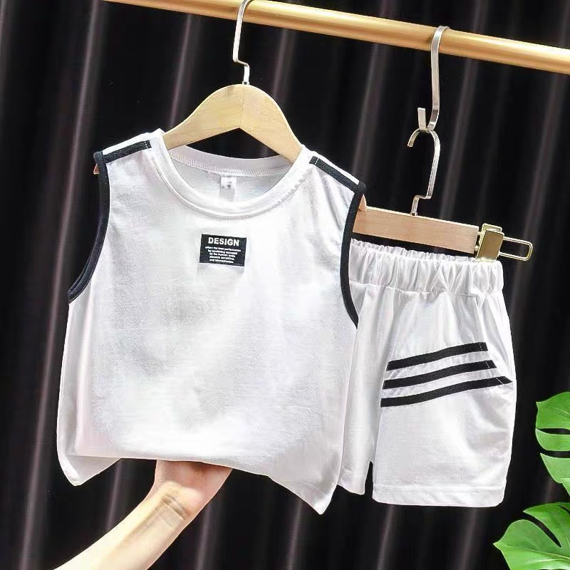 Bộ quần áo hè sát nách kẻ sọc cho bé trai chất cotton mặc cực mát, bộ cộc tay cho bé từ 8-18kg sâu shop