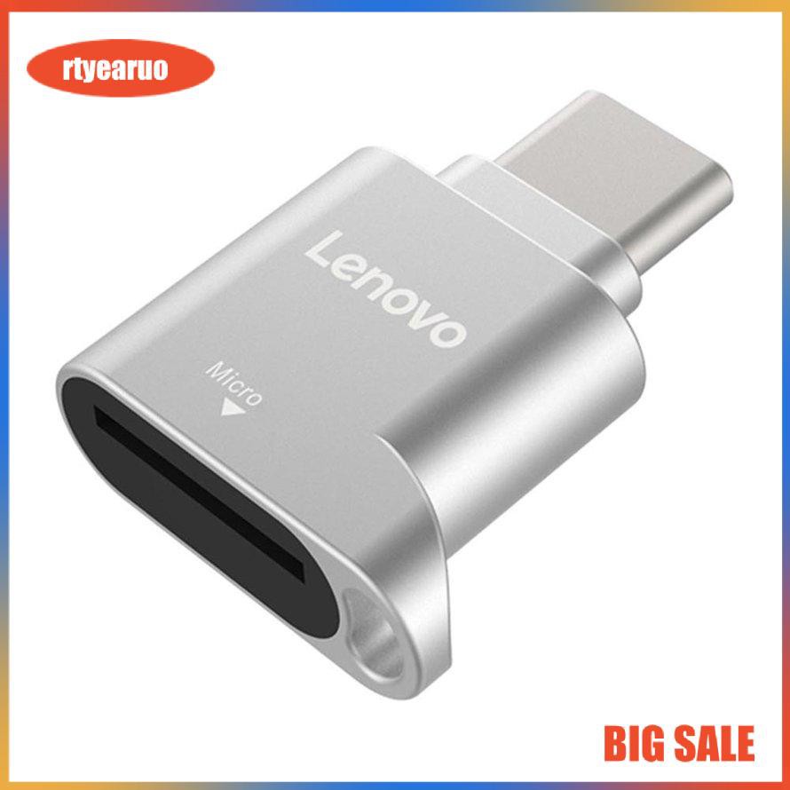 Đầu đọc thẻ USB Type C Lenovo D201 480Mbps hỗ trợ thẻ TF Micro SD OTG