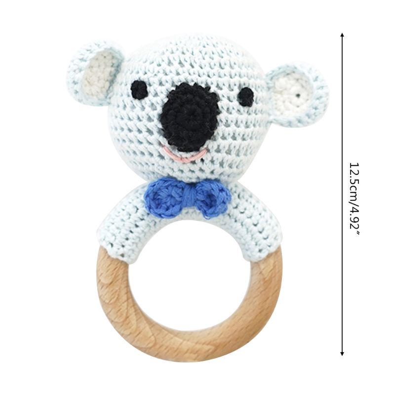 Đồ Chơi Vòng Nhẫn Móc Hình Gấu Koala DIY Dành Cho Bé Mọc Răng