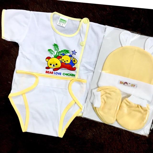 Combo 5 Set Đồ Sơ Sinh Bossinis Cho Bé