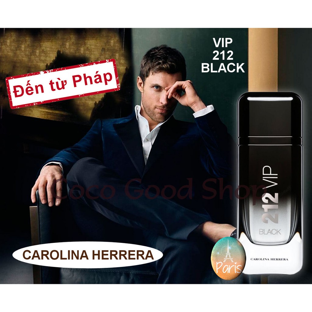 Nước hoa VIP 212 BLACK Carolina Herrera. Chai 100 ml. EDP.