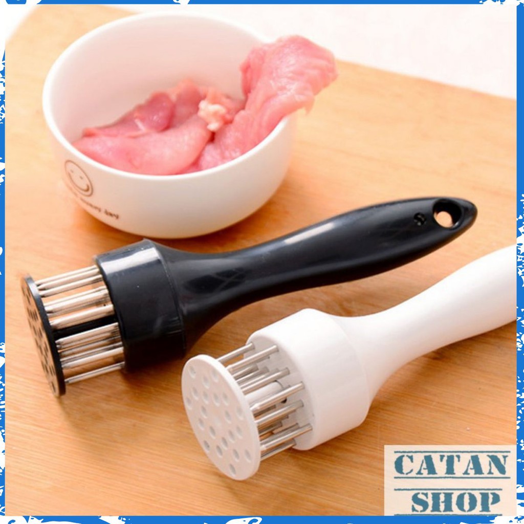 Combo 2 Dụng cụ dần thịt cao cấp, xuất khẩu Đức, làm mềm thịt bò, bít tết, beefsteak, Meat Tender GD