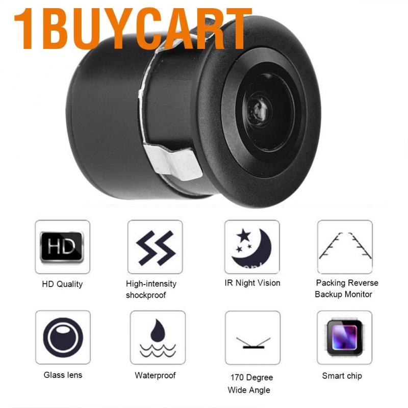 Máy ảnh CCTV mini ống kính góc rộng 170 độ có dây chống nước có tầm nhìn ban đêm cho xe ô tô