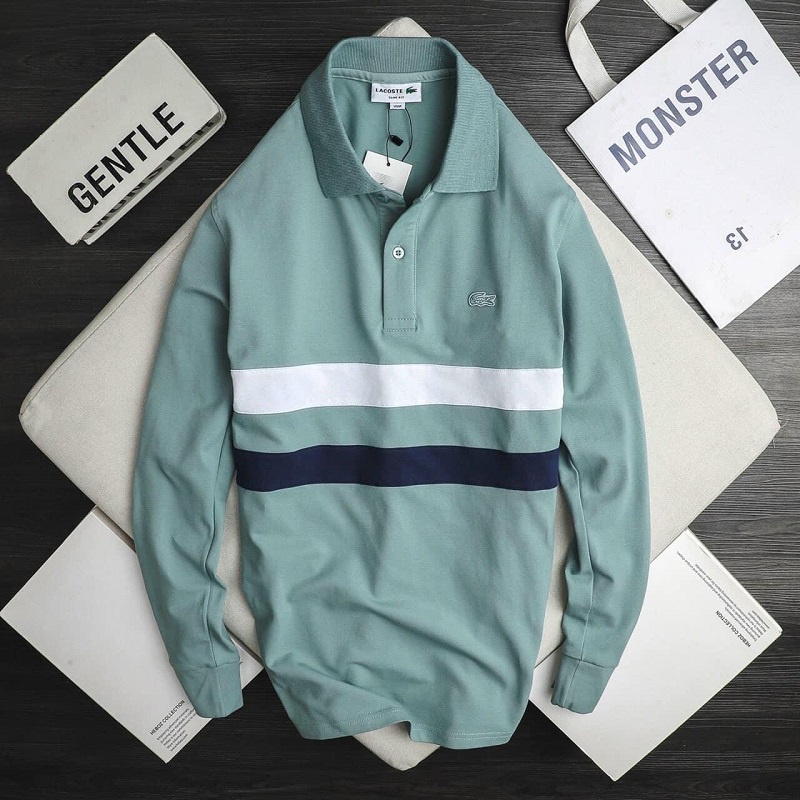 Áo Pololacos tay dài, Dáng Form Slim Fit Chất Liệu Cotton, Có Nhiều Màu Cho Khách Chọn Lựa [HCM]
