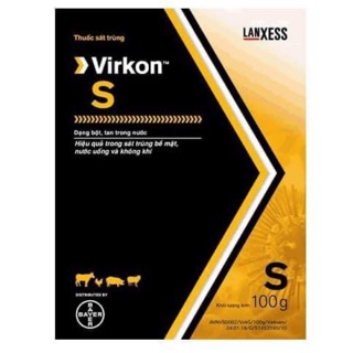 Virkon S Bayer Sát trùng bề mặt chuồng trại, không khí và nước uống Gói 100g