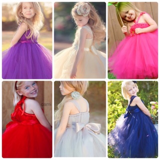 Váy tiệc tutu công chúa cho bé bồng bềnh Princess xanh lam