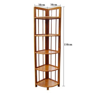 kệ góc 5 tầng bằng gỗ