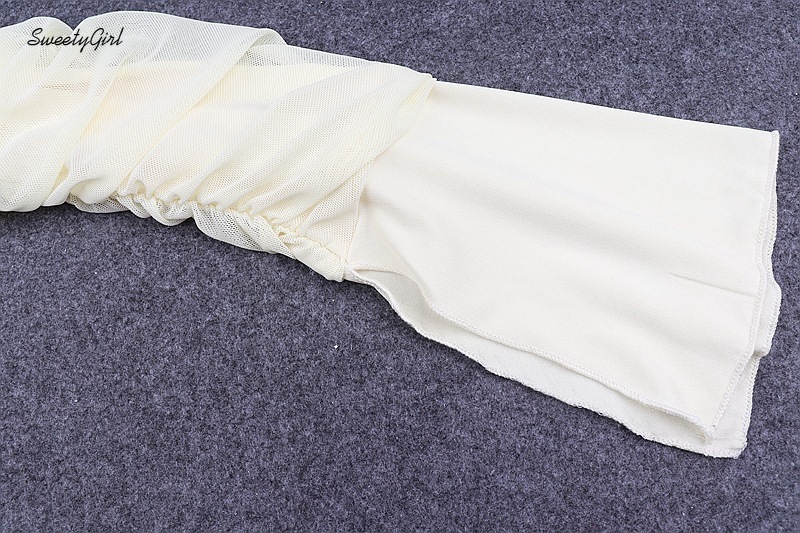 Áo Croptop Trễ Vai Tay Dài Màu Trơn Thời Trang Cho Nữ