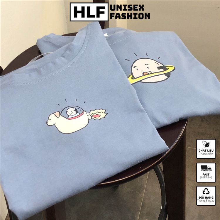 Áo thun tay lỡ form rộng Unisex sao hoả phi thuyền, áo phông form rộng tay lỡ HLFashion