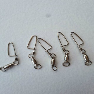 Khóa link inox câu cá combo 5 móc khóa