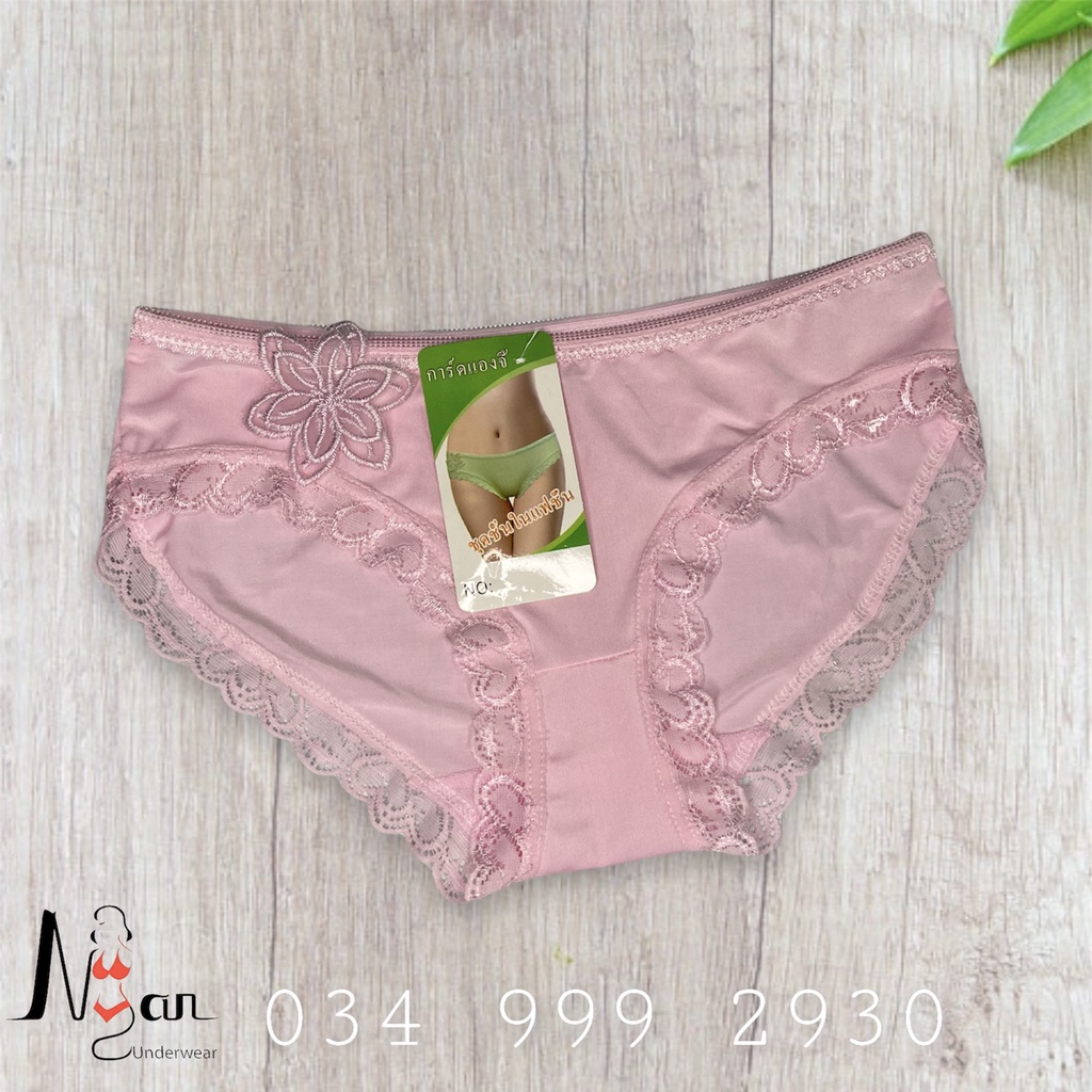 Quần lót nữ viền ren có hoa mã 9304 - NGAN HOUSE - CHUYÊN ĐỒ LÓT 🍑