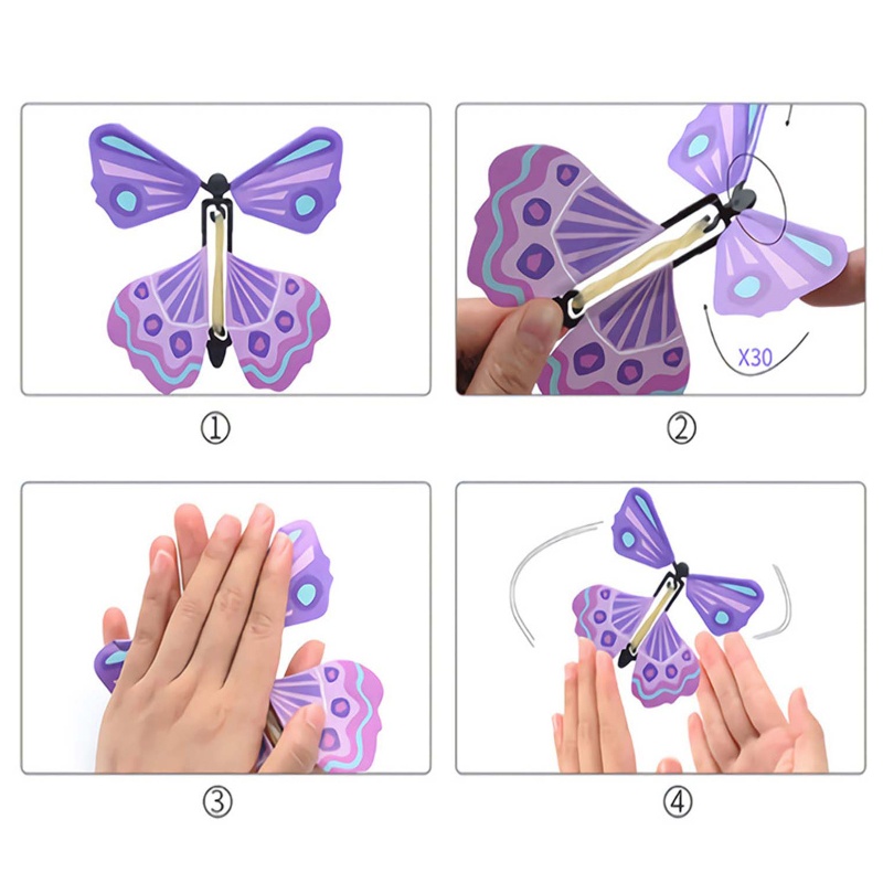 ✿ Đồ Chơi Bướm Bay Bằng Cao Su Xinh Xắn Cho Bé