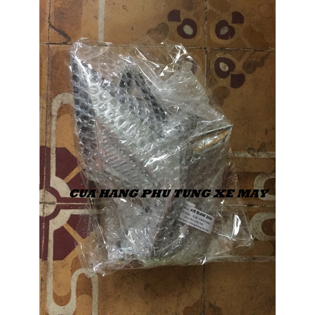 Ốp gác chân sau cho xe Air Blade 2016 - 2019 mạ Crom - 1 cặp