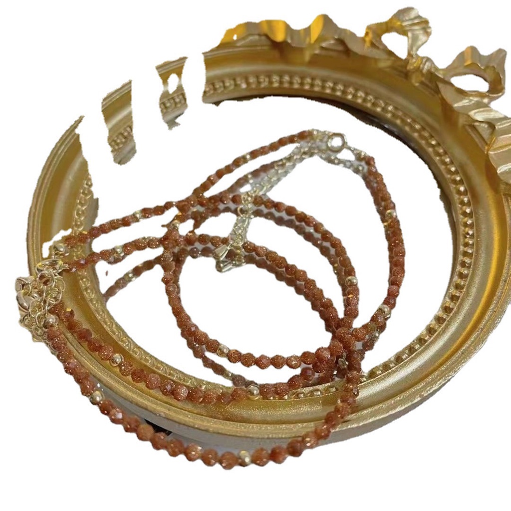 [Hàng Mới Về] Vòng Tay Đính Đá Sa Thạch Thạch Anh Vàng Đơn Giản Cá Tính Thời Trang Mùa Hè Cho Nữ