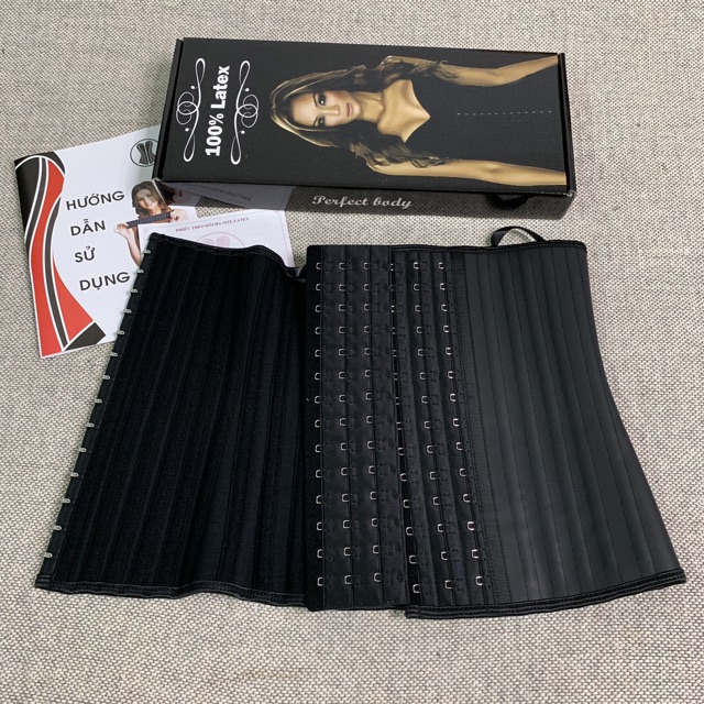 Gen nịt bụng latex 27 cm 25 xương nhập khẩu italy