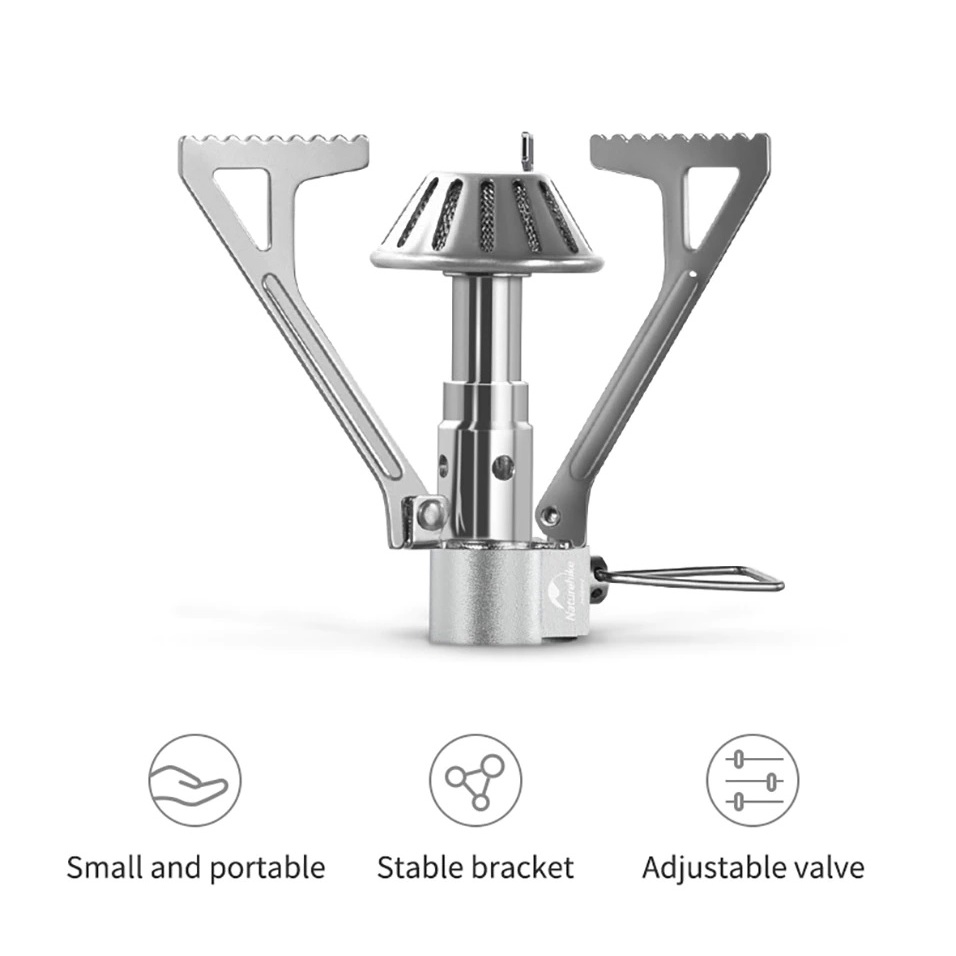 Bếp gas mini dã ngoại gấp gọn NatureHike NH21RJ003/NH21RJ004 Outdoor Ultra Light Gas Stove