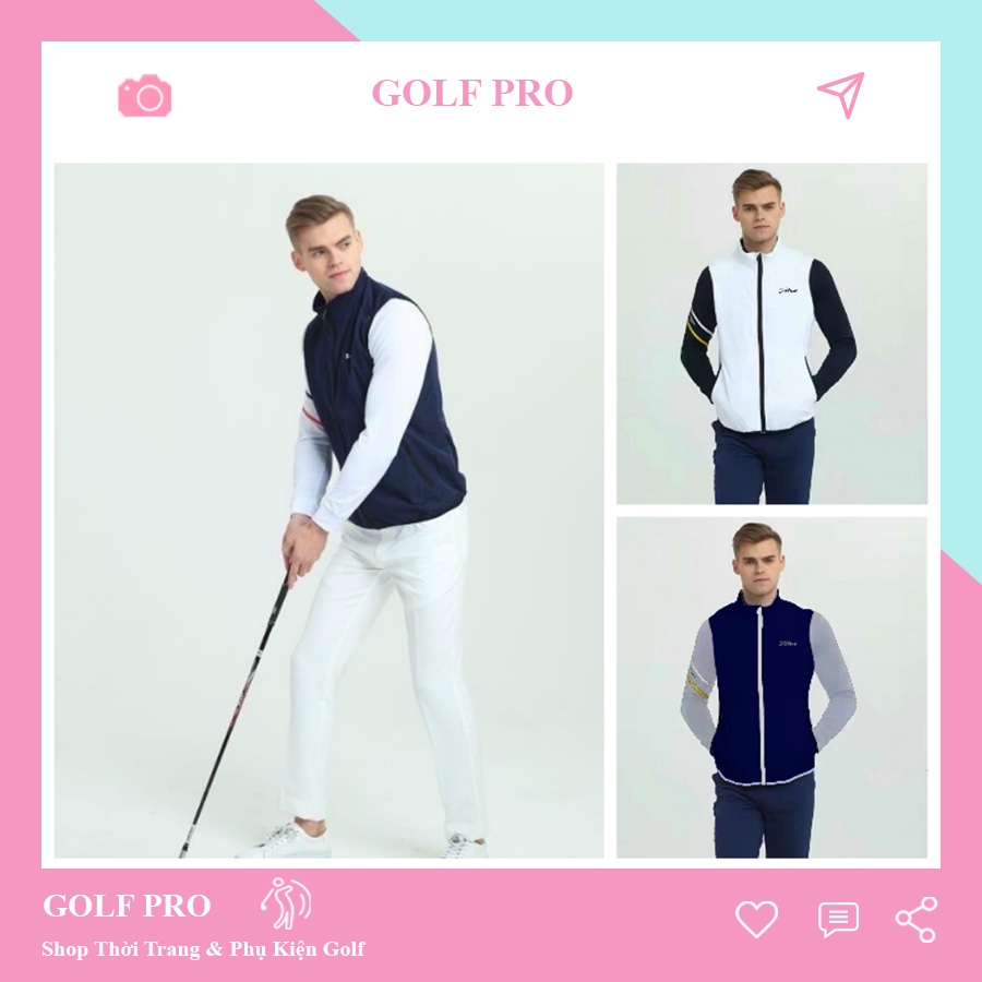 Áo gile golf nam Titleist gió giữ nhiệt siêu nhẹ trang phục thể thao cao cấp shop GOLF PRO AG012