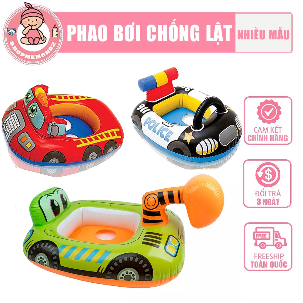 Phao bơi  Intex cho bé chống lật ngộ nghĩnh dễ thương có chỗ để chân