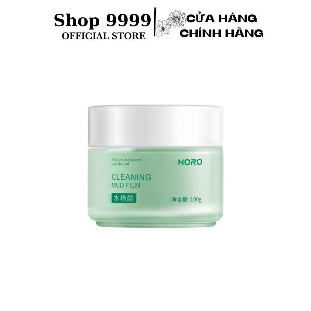 Mặt nạ bùn ngăn ngừa mụn đầu đen, cấp ẩm, dưỡng trắng da Noro 100g chính hãng mask trà xanh dưỡng ẩm nội địa Trung