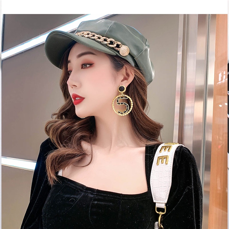 Bông Tai Ngọc Trai Vàng Số 5 Thời Trang Cho Nữ