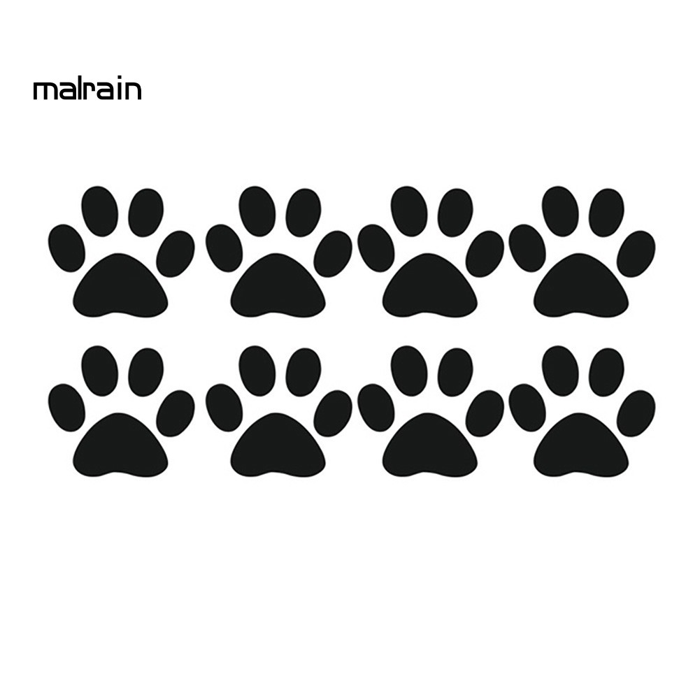 Giấy Dán Hình Dấu Chân Mèo Đáng Yêu Cho Xe Hơi