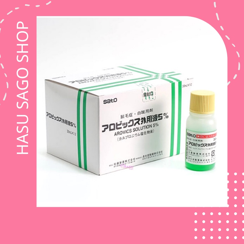 [Chính hãng] Tinh chất Mọc Tóc SATO Arovics Solutions 5% Nhật Bản 30ml