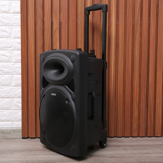 Loa Kéo Bluetooth Karaoke Enkor L1218K Đen 16W Đầu AUX in - Chính hãng, BH 12 tháng