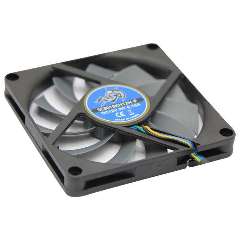 Quạt tản nhiệt fancase 8cm Scythe KAZE-HACHI 80mm - Slim fan mỏng 10mm, tốc 3000rpm, điều tốc PWM, hiệu năng cao