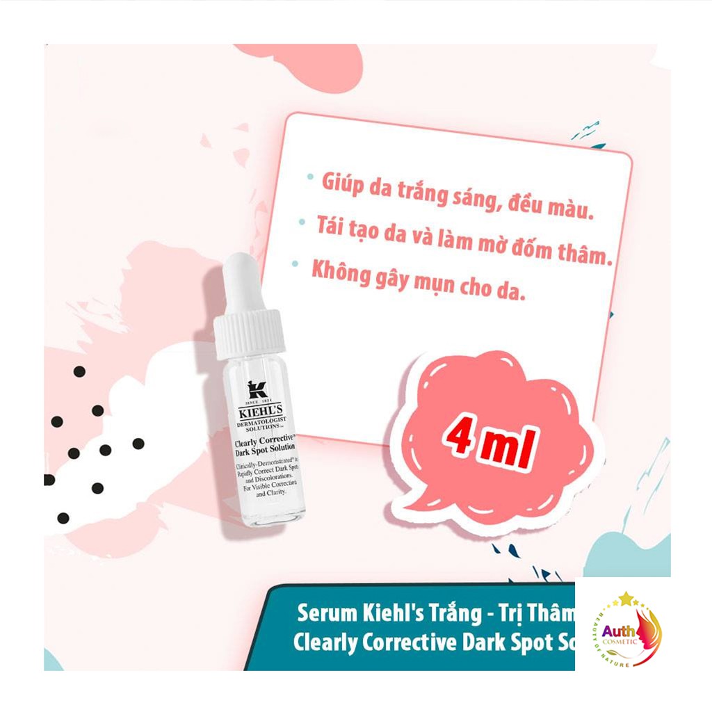 Tinh Chất Serum Làm Sáng Da &amp; Mờ Thâm Mụn KIEHL’S Clearly Corrective™ Dark Spot Solution 4ml