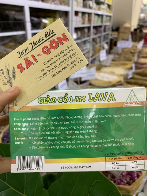 TRÀ GIẢO CỔ LAM LAVA_Hộp 30 túi lọc