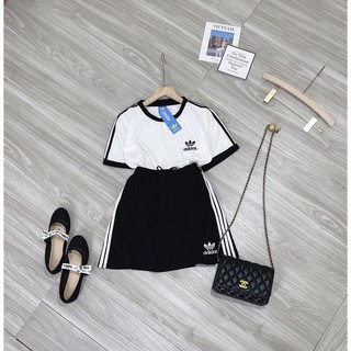 Set das váy sọc thể thao siêu cá tính - HY17