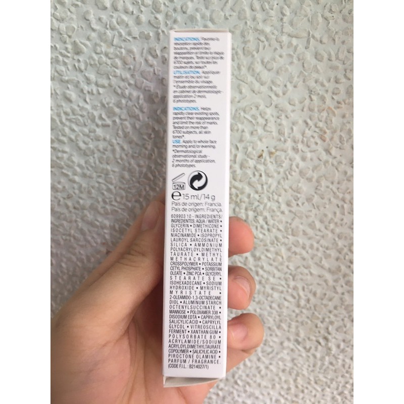 Kem giảm mụn ngừa thâm Laroche Posay Effaclar Duo+ 40ml và Duo+ 15ml ( la roche)