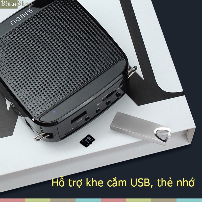 Máy trợ giảng không dây, có bluetooth Shidu SD-S613 UHF