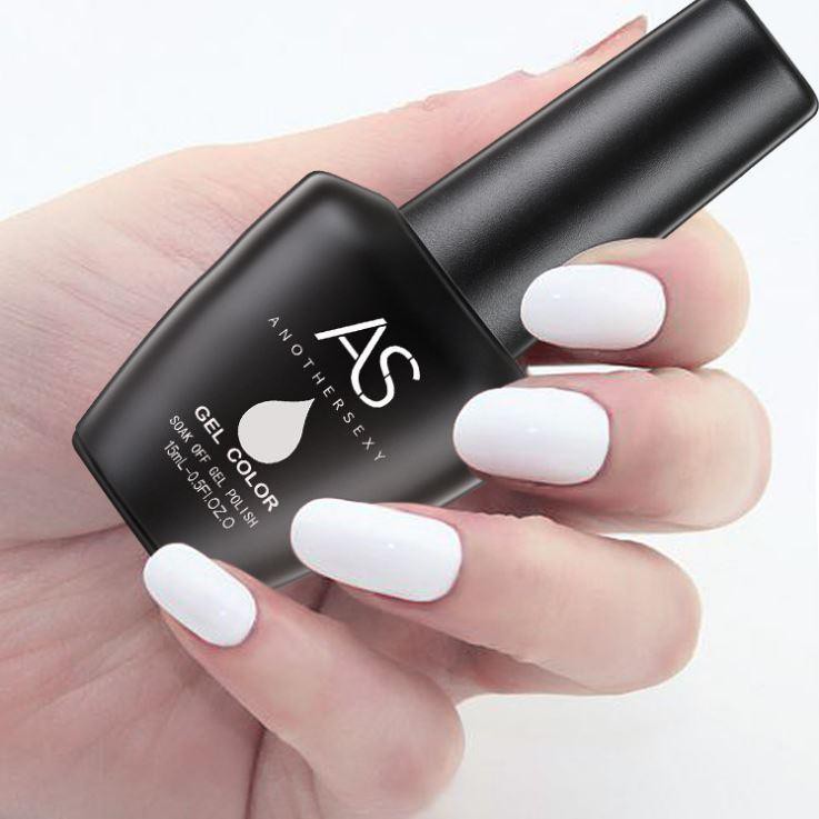 Sơn gel AS bền màu cực kì mướt 15ML (dành cho tiệm nail chuyên nghiệp) Trắng-Đen
