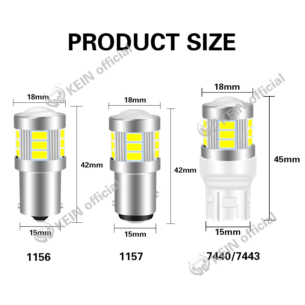 Đèn Led Tín Hiệu Đuôi Xe Hơi / Xe Tải 1156 Led 1157 T20 7443 7440 W21W G18 BAY15D BA15S P21W P21 / 5W 18SMD 5630
