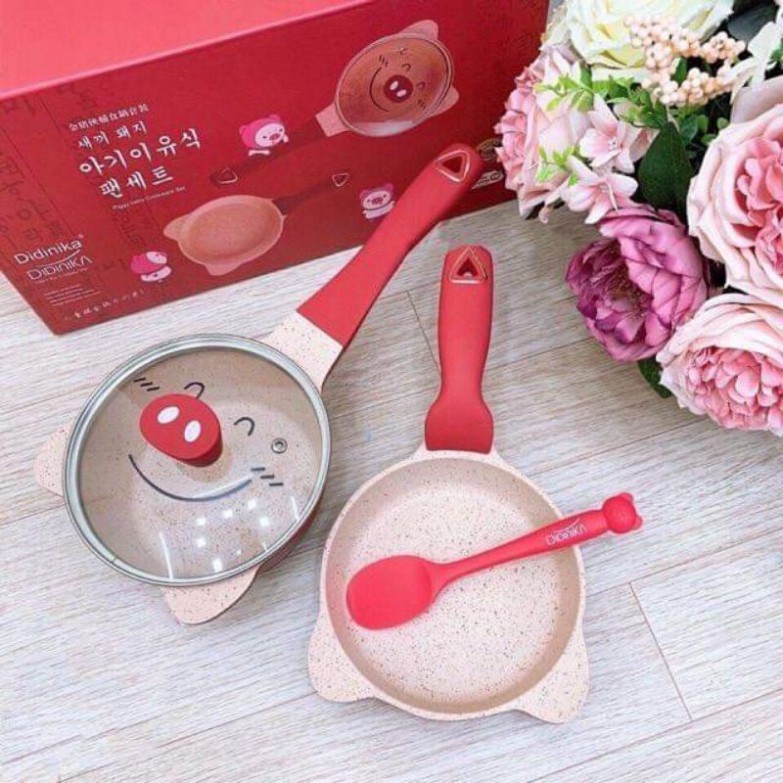 Bộ nồi chảo đá cao cấp Didinika dành cho bé ăn dặm