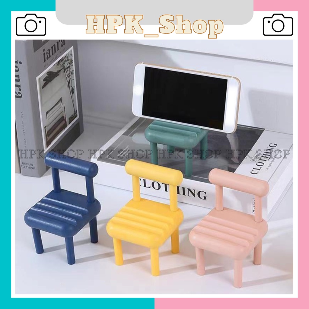 Giá Đỡ Điện Thoại, iPad Hình Ghế Để Bàn Đa Chức Năng Nhiều Màu Tùy Chọn