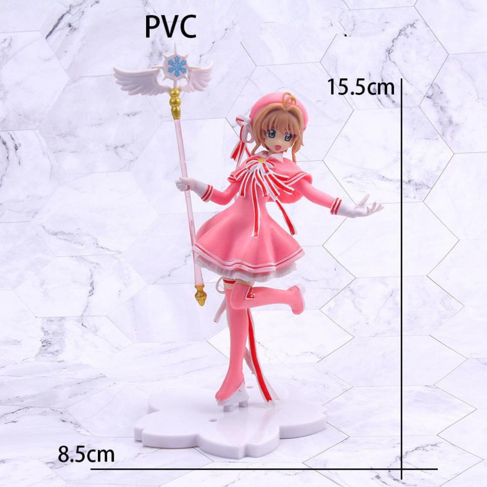 Đa dạng Magic Sakura Hình 2D Anime Trang trí Mô hình Q Phiên bản Q Đa dạng Sakura Doll Quà tặng sinh nhật Nữ