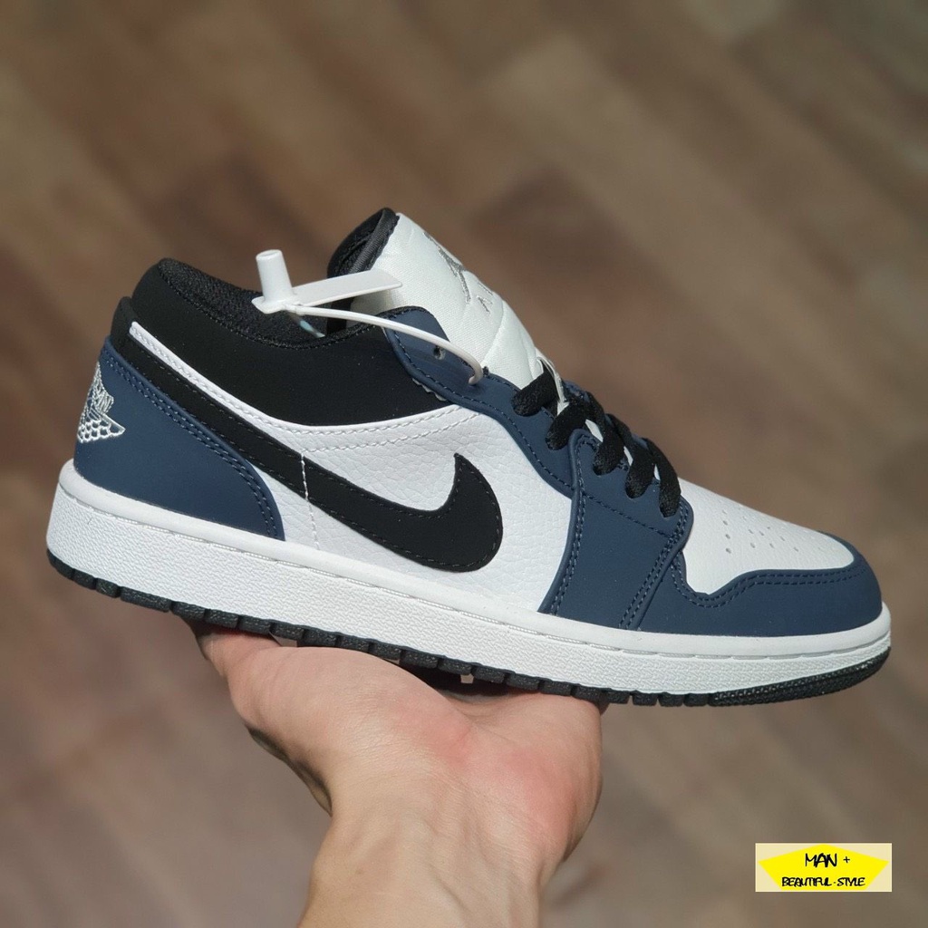 Giày Thể Thao Jordan Xanh NAVY, Giày Sneaker JD1 Xanh Tím Than Cao Cổ, Thấp Cổ Nam Nữ Dễ Phối Đồ 2022