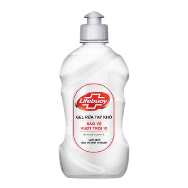 Gel rửa tay khô sạch siêu nhanh Lifebuoy Bảo Vệ Vượt Trội 10 chai 235ml/500ml | BigBuy360 - bigbuy360.vn