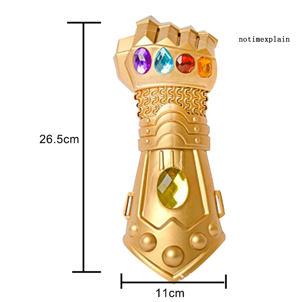 Mặt Nạ Găng Tay Thanos Có Đèn Led Hóa Trang Người Sắt